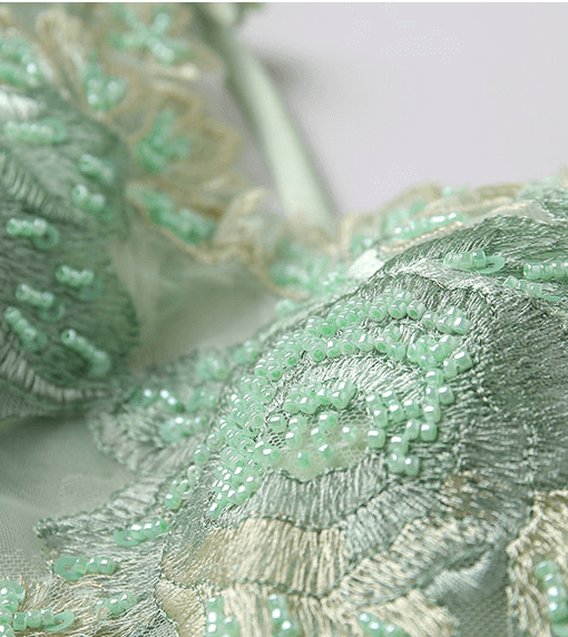 green prom dress 0920-08