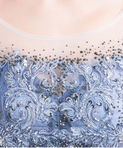 grey mermaid dress 0917-07