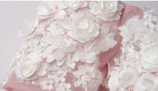 pink ball gown wedding dress 0906-02