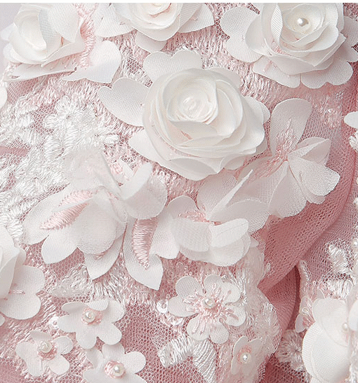 pink ball gown wedding dress 0906-02