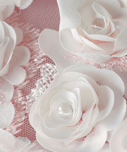 pink ball gown wedding dress 0906-03