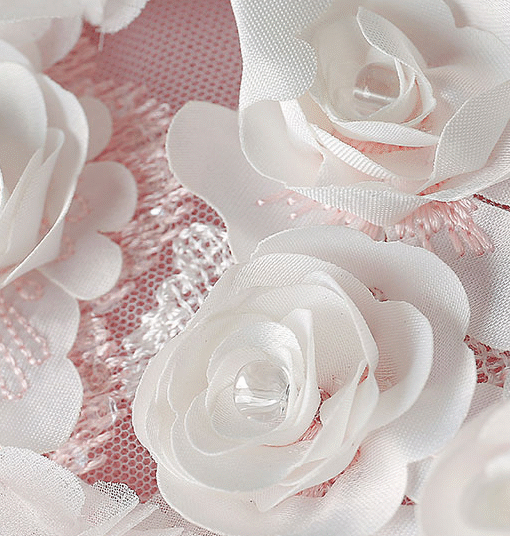 pink ball gown wedding dress 0906-03