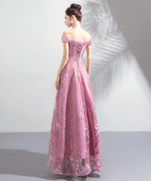 pink long prom dress 0908-05