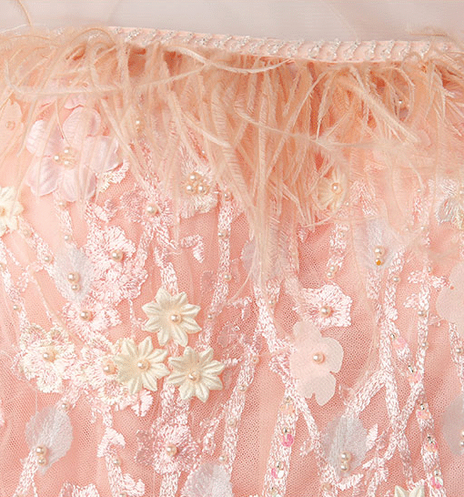 pink short prom dress 0916-01