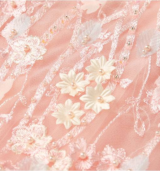 pink short prom dress 0916-03