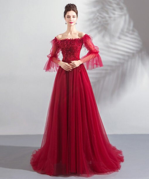 plus size prom dress 0913-05