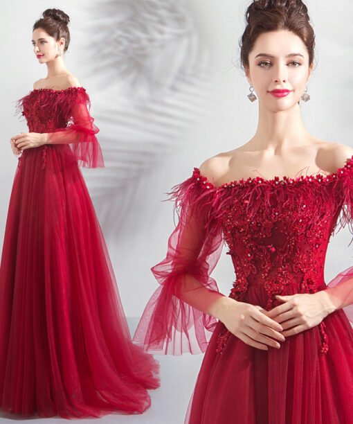 plus size prom dress 0913-08