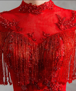red crystal prom dress 0909-02