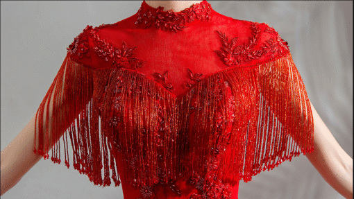 red crystal prom dress 0909-02