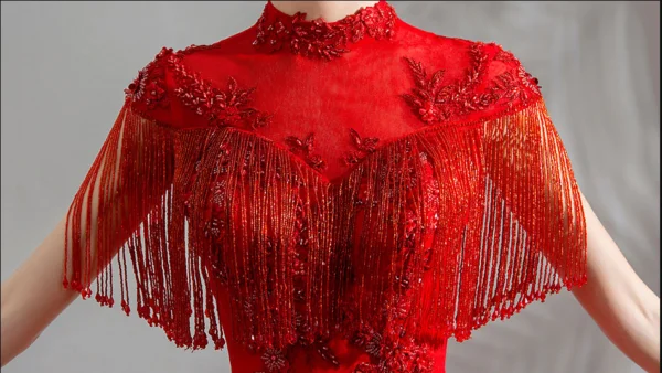 red crystal prom dress 0909-02