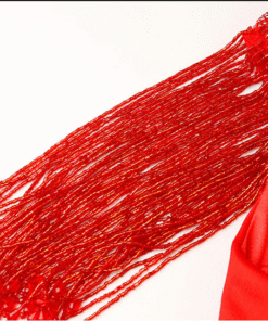 red crystal prom dress 0909-03