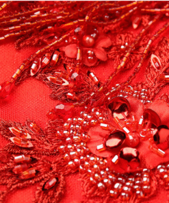 red crystal prom dress 0909-11