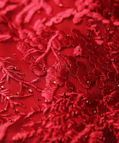red mermaid evening dress 0905-02