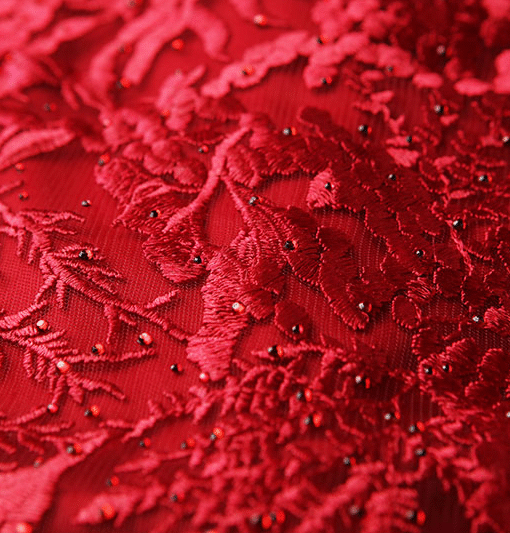 red mermaid evening dress 0905-02