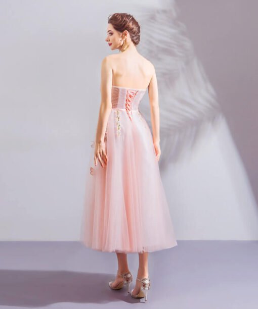 strapless cocktail dress 0919-03