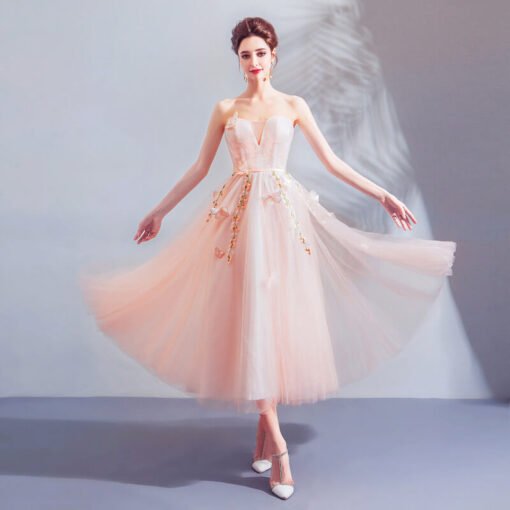 strapless cocktail dress 0919-05