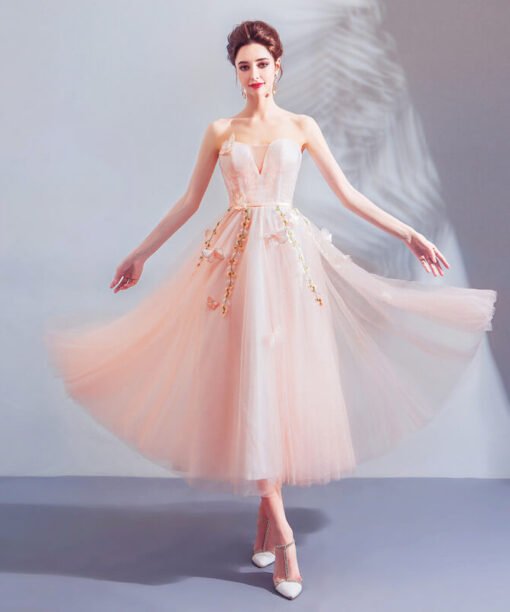 strapless cocktail dress 0919-05