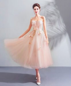 strapless cocktail dress 0919-06