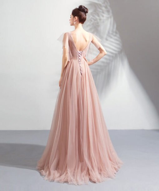 v neck prom dress 0921-06