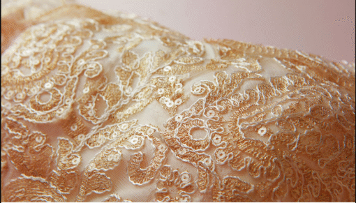 white and gold wedding dress 0918-02