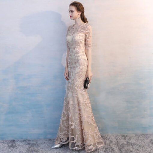 champagne evening dress-0926-03