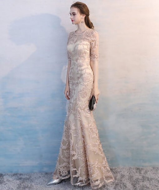champagne evening dress-0926-03