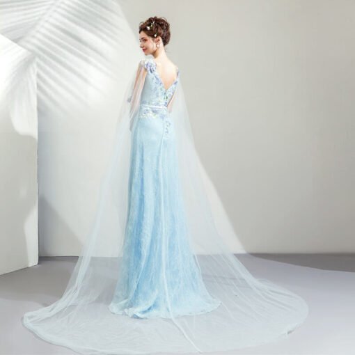 evening dress with cape-0941-03