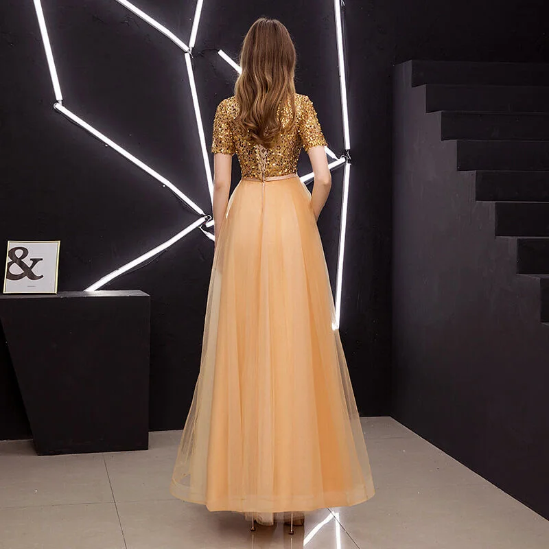 gold long dress with sleeves-0932-04