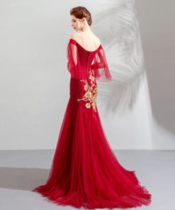 red mermaid dress-945-07
