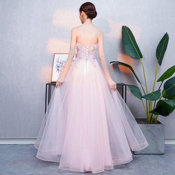 strapless pink dress-0931-01