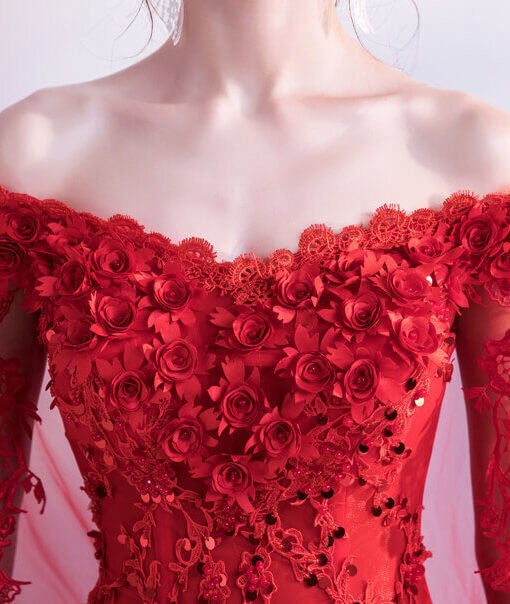 wedding dress with cape train-0935-05