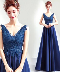 Royal Blue prom dress-955-05