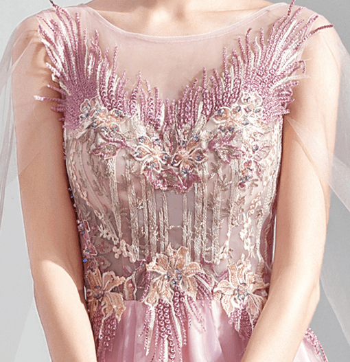 cape sleeves dress-947-01