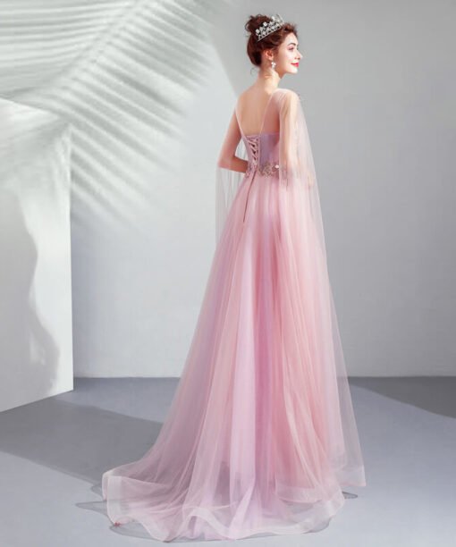 cape sleeves dress-947-04