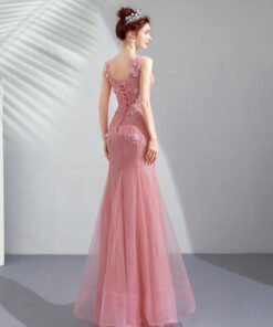 pink mermaid dress-949-05