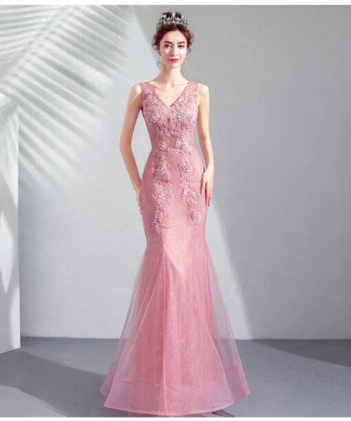 pink mermaid dress-949-06