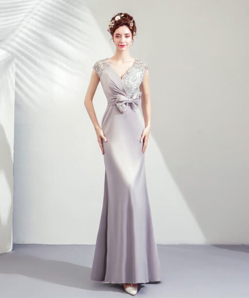 silver mermaid dress-957-05