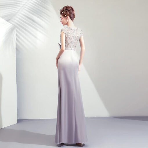 silver mermaid dress-957-07