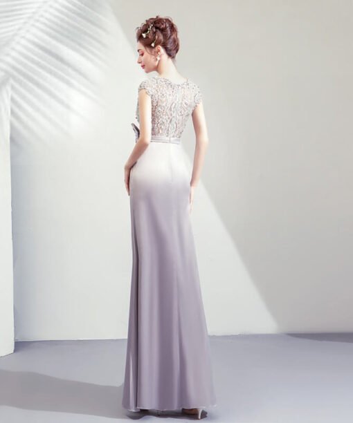 silver mermaid dress-957-07