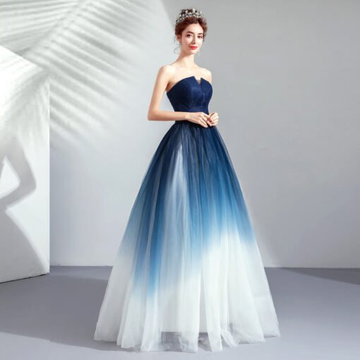 strapless prom dress long-951-05