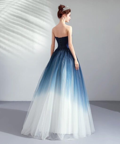 strapless prom dress long-951-07