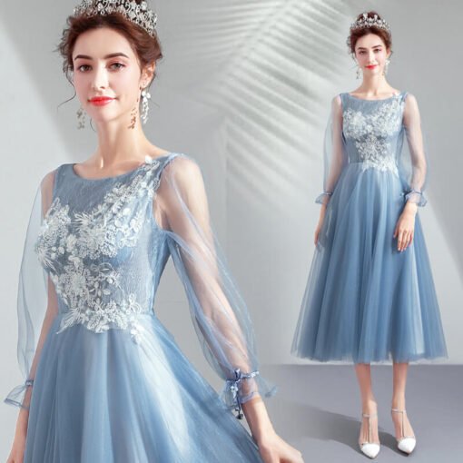 tea length bridesmaid dresses-956-03