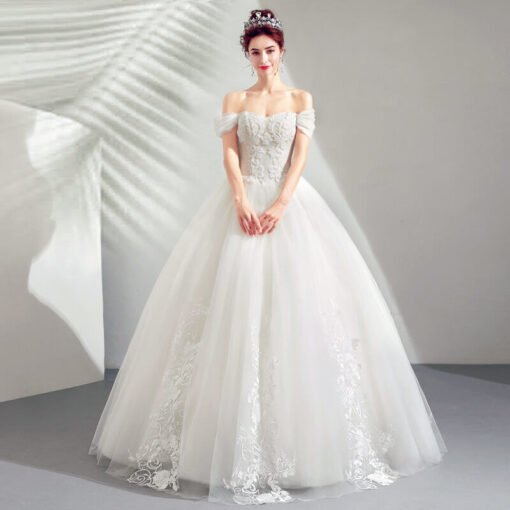 white wedding dress simple-948-02