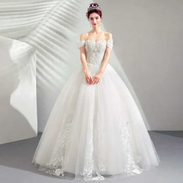 white wedding dress simple-948-02