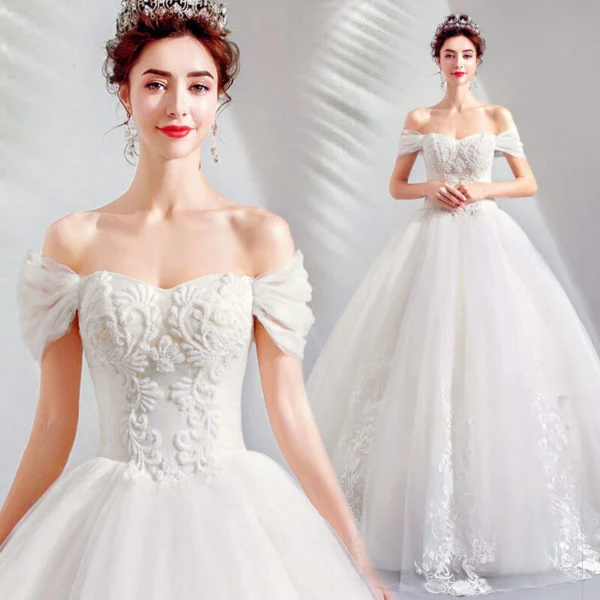 white wedding dress simple-948-03