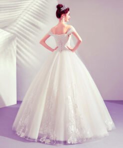 white wedding dress simple-948-04