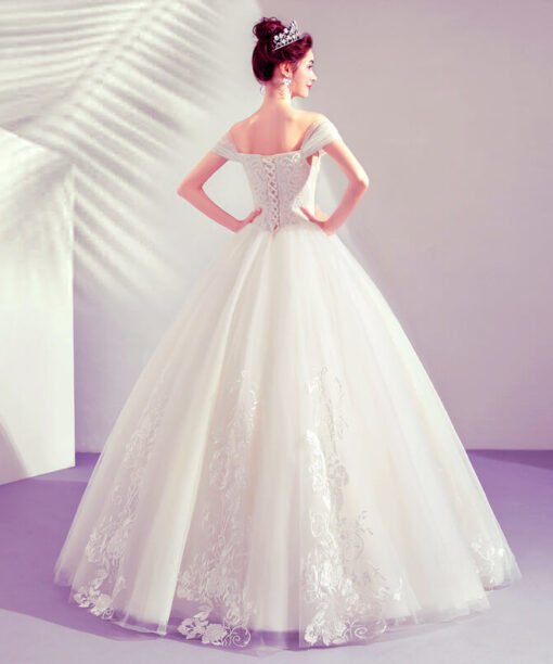 white wedding dress simple-948-04