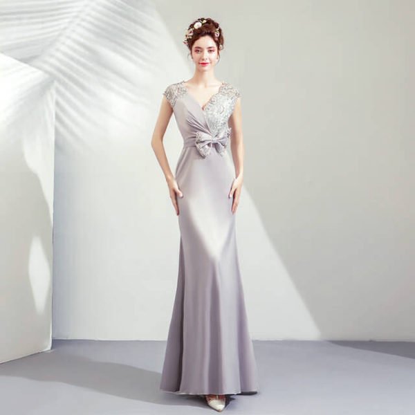 silver mermaid dress-957-05