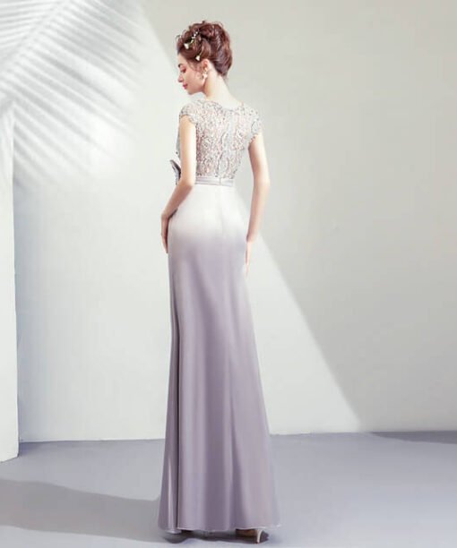 silver mermaid dress-957-07