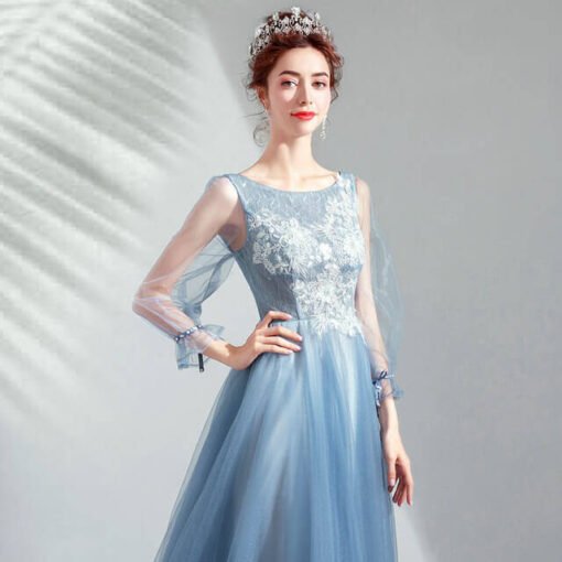 tea length bridesmaid dresses-956-05
